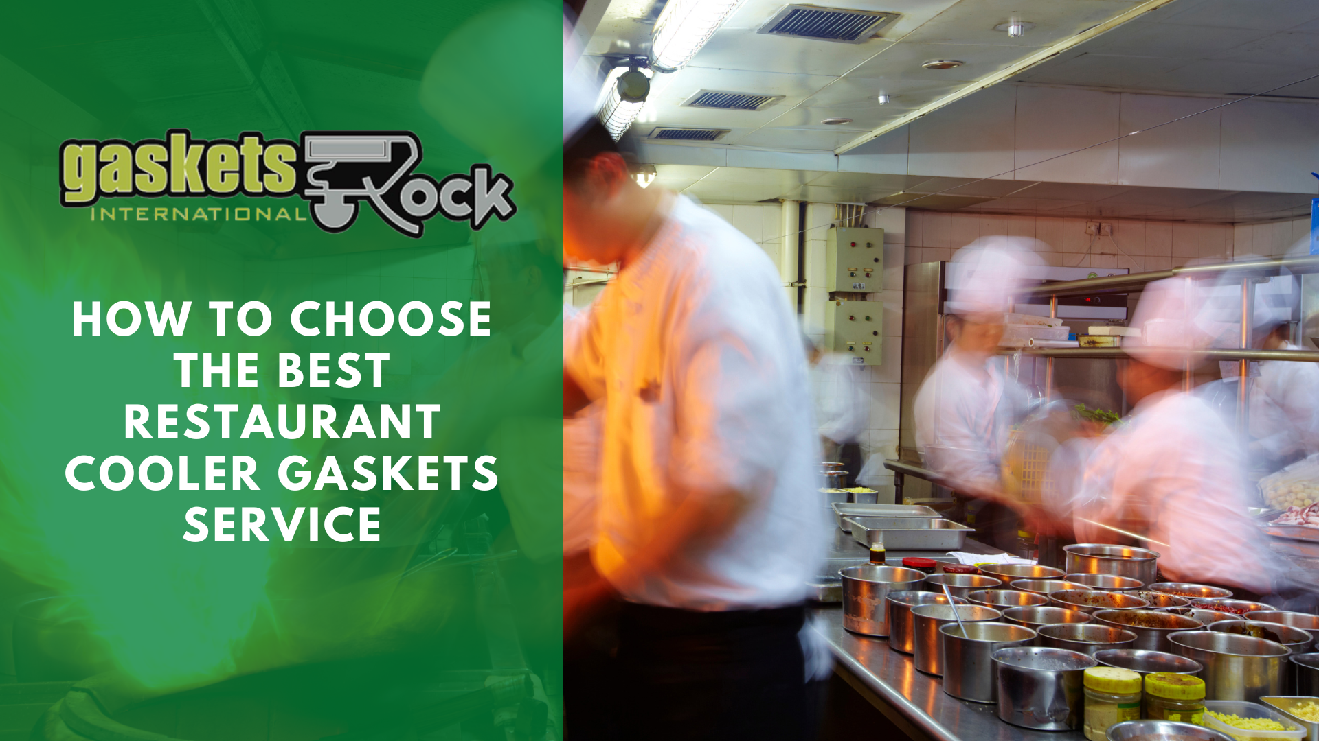 Guide graphic on choosing the best commercial cooler gaskets